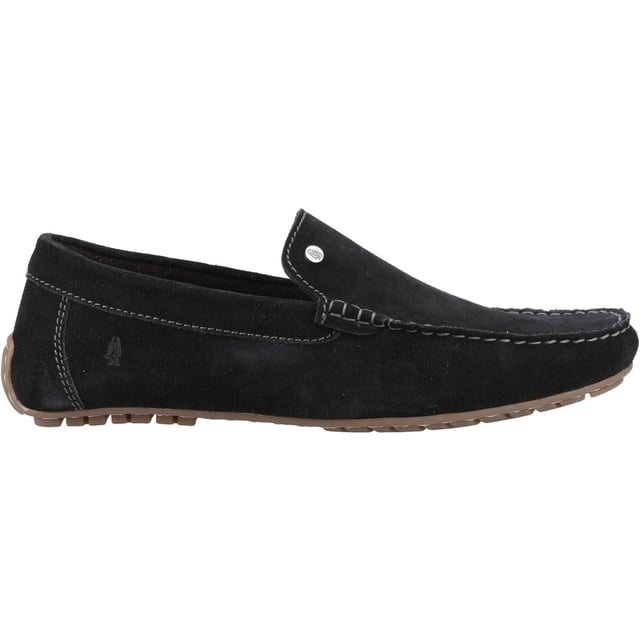 Hush Puppies Ralph Suede Leather Men's Black Loafers A quality suede loafer for easy to wear casual style, with a breathable textile lining and a cushion comfort flexible sole