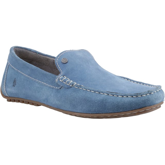 Hush Puppies Ralph Suede Leather Men's Blue Loafers A quality suede loafer for easy to wear casual style, with a breathable textile lining and a cushion comfort flexible sole