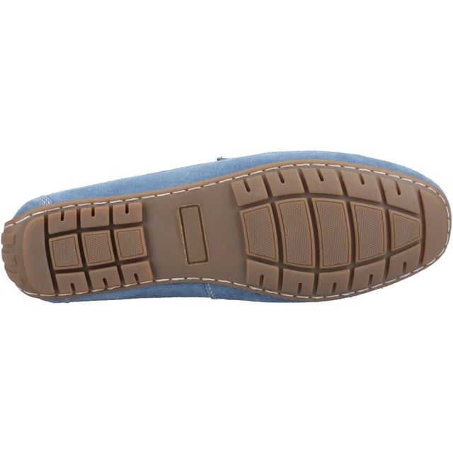 Hush Puppies Ralph Suede Leather Men's Blue Loafers A quality suede loafer for easy to wear casual style, with a breathable textile lining and a cushion comfort flexible sole