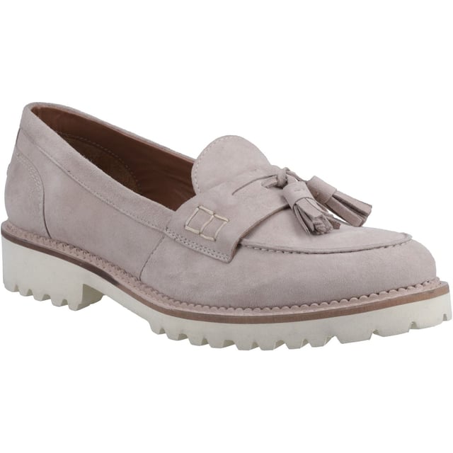 Hush Puppies Ginny Suede Women's Taupe Loafers Zero G Built with super-lightweight materials, this EVA outsole keeps your feet at ease all day long