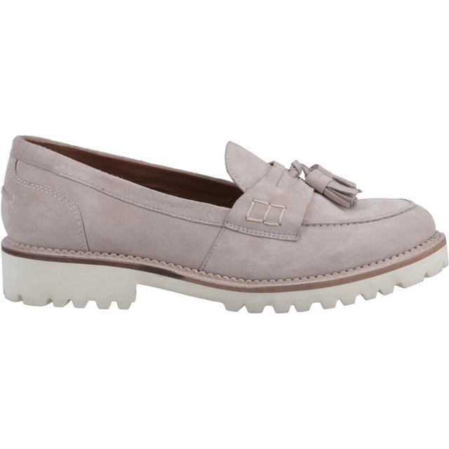 Hush Puppies Ginny Suede Women's Taupe Loafers Zero G Built with super-lightweight materials, this EVA outsole keeps your feet at ease all day long