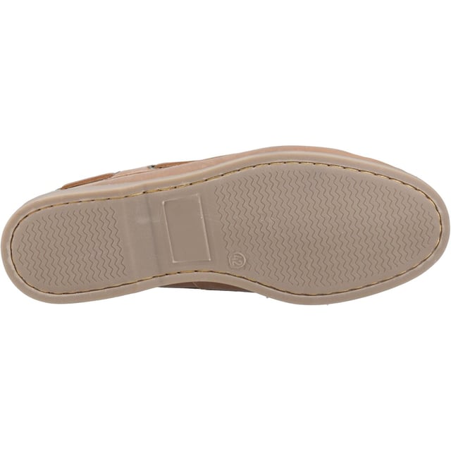 Hush Puppies Wilson Leather Men's Tan Boat Shoes The Wilson is the perfect choice for relaxed summer days, with a supple leather upper and insole, and a flexible and hardwearing outsole