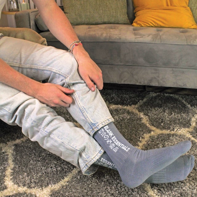 3 Pairs Mens Cotton Sport Crew Socks BLANK ESSENTIALS 3 Pack Cotton Socks: Step into a world of unmatched comfort and subtle style with the BLANK ESSENTIALS 3 Pack Cotton Socks. Specially designed to fit a range of shoe sizes, these crew socks effortlessly complement both your casual and official outfits, becoming an essential component of your wardrobe. Revel in the luxurious comfort these socks bring, an indispensable item for every discerning gentleman. BLANK ESSENTIALS socks are meticulously crafted to inject a wave of comfort into your daily grind. Featuring a harmonious blend of softness, breathability, and gentle support, these socks are poised to accompany you through all seasons. Made from a premium mix of 78% cotton, 11% polyamide, 9% polyester, and 2% elastane, they fit snugly into sizes 7-11 UK. The BLANK ESSENTIALS 3 Pack Cotton Socks boast several features. Their cushioned foot and smooth toe seams are signs of thoughtful design aimed at maximizing your comfort. Moreover, the easy stretch, non-binding rib ensures a perfect fit without restricting circulation. Whether you choose the classic white, sleek black, or the assorted colours pack, these socks are bound to elevate your daily comfort to new heights. Extra Product Information: - Supremely soft and comfortable - Made with high-quality materials - Easy stretch for a perfect fit - Non-binding for all-day comfort - Available in versatile colour options - Suitable for sizes 7-11 UK - Ideal for both casual and formal occasions - A must-have staple for the modern man