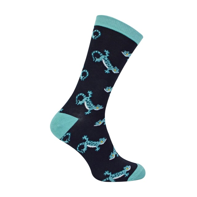 Mr Heron Bamboo Patterned Animal Socks: Miss Sparrow prides their products on the philosophy of making your feet feel fabulous all year round. Whether it's their chic and stylish products, they bring you unique, exciting and fashionable accessories, full of individuality to give you the confidence to be you. If you’re after great bamboo socks with very bright, funky and crazy colours then these bunch of Mr Heron Socks are perfect! With loads of patterns like spots, stripes, zig zags and more! You’ll be sure to find the perfect pair to jazz up your feet!. Their socks will keep your toes warm and make your loved ones smile on special occasions. They would even make a wonderful gift for yourself or a loved one. These socks are breathable, hypoallergenic antibacterial and super soft. There are many patterns available, we’re sure you’ll find something that’ll suit you. These range of socks are made from 54% Bamboo, 22% Cotton, 16% Polyester, 6% Nylon, 2% Elastane. They are men’s size 6-11 UK. Machine washable under 40. Do not dry clean. Do not iron. Do not bleach. Extra Product Details: Men’s Mr Heron Socks Novelty Bamboo Socks A Great Gift Bamboo Rich Fibres 4 Funky Patterns Super Soft & Breathable Hypoallergenic Antibacterial Machine Washable Under 40