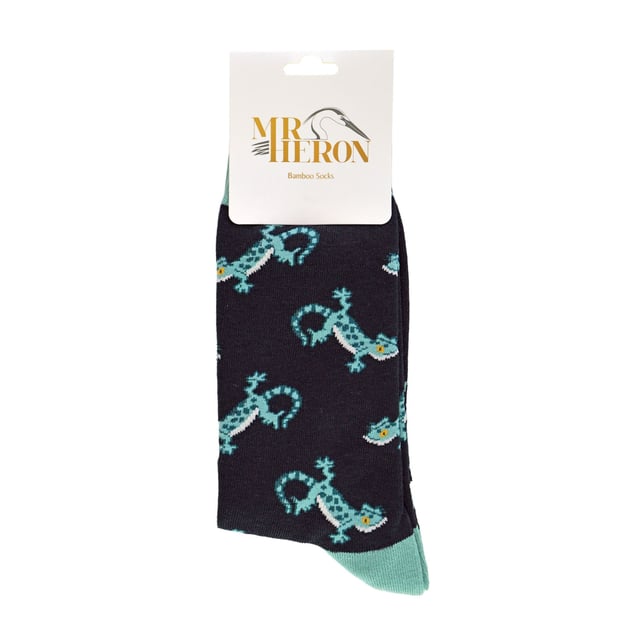 Mr Heron Bamboo Patterned Animal Socks: Miss Sparrow prides their products on the philosophy of making your feet feel fabulous all year round. Whether it's their chic and stylish products, they bring you unique, exciting and fashionable accessories, full of individuality to give you the confidence to be you. If you’re after great bamboo socks with very bright, funky and crazy colours then these bunch of Mr Heron Socks are perfect! With loads of patterns like spots, stripes, zig zags and more! You’ll be sure to find the perfect pair to jazz up your feet!. Their socks will keep your toes warm and make your loved ones smile on special occasions. They would even make a wonderful gift for yourself or a loved one. These socks are breathable, hypoallergenic antibacterial and super soft. There are many patterns available, we’re sure you’ll find something that’ll suit you. These range of socks are made from 54% Bamboo, 22% Cotton, 16% Polyester, 6% Nylon, 2% Elastane. They are men’s size 6-11 UK. Machine washable under 40. Do not dry clean. Do not iron. Do not bleach. Extra Product Details: Men’s Mr Heron Socks Novelty Bamboo Socks A Great Gift Bamboo Rich Fibres 4 Funky Patterns Super Soft & Breathable Hypoallergenic Antibacterial Machine Washable Under 40