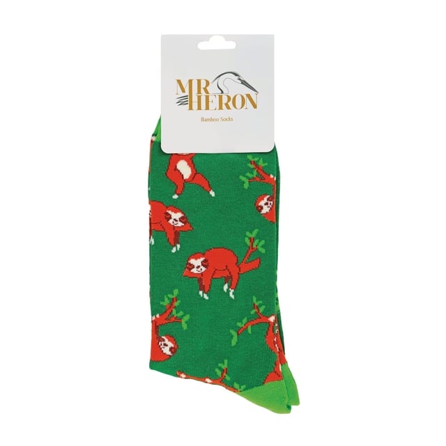 Mr Heron Bamboo Patterned Animal Socks: Miss Sparrow prides their products on the philosophy of making your feet feel fabulous all year round. Whether it's their chic and stylish products, they bring you unique, exciting and fashionable accessories, full of individuality to give you the confidence to be you. If you’re after great bamboo socks with very bright, funky and crazy colours then these bunch of Mr Heron Socks are perfect! With loads of patterns like spots, stripes, zig zags and more! You’ll be sure to find the perfect pair to jazz up your feet!. Their socks will keep your toes warm and make your loved ones smile on special occasions. They would even make a wonderful gift for yourself or a loved one. These socks are breathable, hypoallergenic antibacterial and super soft. There are many patterns available, we’re sure you’ll find something that’ll suit you. These range of socks are made from 54% Bamboo, 22% Cotton, 16% Polyester, 6% Nylon, 2% Elastane. They are men’s size 6-11 UK. Machine washable under 40. Do not dry clean. Do not iron. Do not bleach. Extra Product Details: Men’s Mr Heron Socks Novelty Bamboo Socks A Great Gift Bamboo Rich Fibres 4 Funky Patterns Super Soft & Breathable Hypoallergenic Antibacterial Machine Washable Under 40