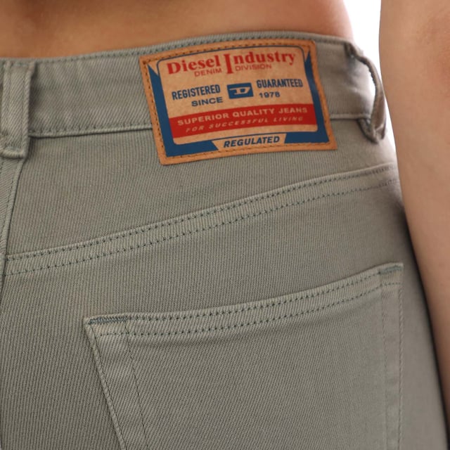 Womens Diesel 2017 Slandy Slim-Fit Jeans in grey.- 5 pockets design.- Zip fly and button fastening.- Branded strip across small pocket.- Brand patch at front brand logo embroidery at back.- Mid waist.- Super skinny-fit.- 94% Cotton  3% Elastomultiester  3% Elastane.- Ref: A0410809F905BF