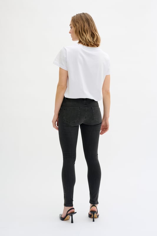 Custom,Slim fit,Halfhoge taille,7/8 lengte,Slim  Fijne was 30°, niet bleken, niet in de droger drogen, koud strijken max. 110° C, Niet droog reinigen  90% Katoen,8% Polyester,2% Elastaan