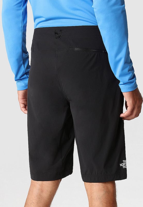 The North Face Men's Speedlight Slim Tapered Shorts are classic softshell all-rounders. - - . Designed for glacier crossing, ridge climbing and other above-the-tree-line alpine activities, they feature a water-repellent treatment to protect you from light showers. - - .  Four-way stretch means you'll be able to move unrestricted when scrambling, and the tough nylon fabric means they can take brushes with rock and other obstacles. - - .  Stash energy bars and other essentials in the leg and side pockets. - - .  Inseam Length: 27 Cm Approx.