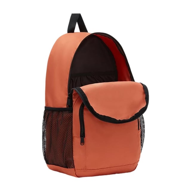 The Vans Alumni Pack 5 Backpack is a versatile and stylish accessory designed for everyday use. Made from durable, water-resistant 100% polyester, this backpack ensures your belongings stay safe and dry.
It features a spacious main compartment with a dedicated laptop sleeve that fits most 15-inch laptops, along with a front organizer pocket for smaller essentials. A side water bottle pocket adds convenience, while padded shoulder straps provide all-day carrying comfort. With its sleek design and Autumn Leaf Orange colorway, this backpack combines practicality and timeless style, perfect for work, school, or travel.
Key Features:
Water-resistant 100% polyester construction.
Laptop compartment fits most 15-inch laptops.
Front organizer pocket and side water bottle pocket.
Padded shoulder straps for comfort.
Dimensions: 42.5 x 32.4 x 12.1 cm.
This backpack is an ideal choice for those seeking a balance of functionality and modern design.