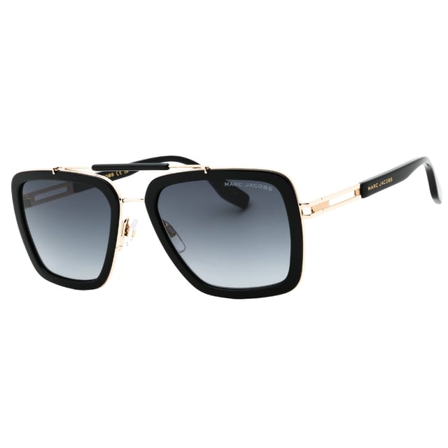 Elevate your style with the Marc Jacobs Grey Gradient Lensed Black Sunglasses, designed for the modern man who values both fashion and function. Featuring a sleek black frame accented with subtle gold details, these sunglasses offer a sophisticated look that complements any outfit. The grey gradient lenses provide excellent sun protection while enhancing visual clarity and reducing glare. Perfect for everyday wear or special occasions, these sunglasses combine luxury and practicality, making them a must-have accessory for those who want to make a confident statement wherever they go. 100% Metal