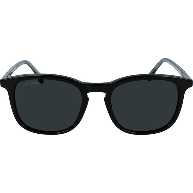 Lacoste Green Lensed Black Sunglasses Elevate your style with Lacoste Green Lensed Black Sunglasses, combining sleek black frames with vibrant green lenses for a bold, modern look. Designed for comfort and durability, these sunglasses offer excellent UV protection, making them perfect for sunny days. Whether you're heading to the beach or strolling through the city, their timeless design ensures you stand out with effortless sophistication. Experience the perfect blend of fashion and function with Lacoste's signature quality. 52X20X145 100% plastic