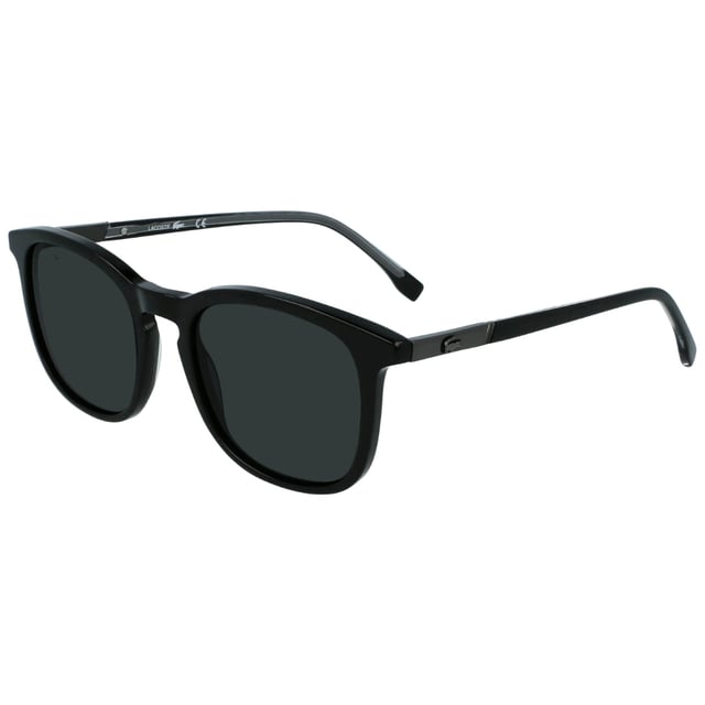 Lacoste Green Lensed Black Sunglasses Elevate your style with Lacoste Green Lensed Black Sunglasses, combining sleek black frames with vibrant green lenses for a bold, modern look. Designed for comfort and durability, these sunglasses offer excellent UV protection, making them perfect for sunny days. Whether you're heading to the beach or strolling through the city, their timeless design ensures you stand out with effortless sophistication. Experience the perfect blend of fashion and function with Lacoste's signature quality. 52X20X145 100% plastic