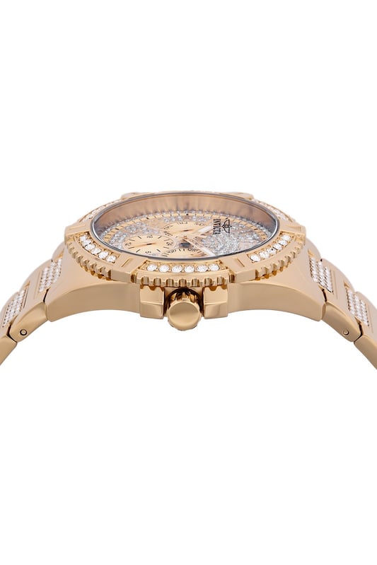 De Invicta 48561 heeft een roestvrijstalen horlogekast van 45 millimeter met een gouden wijzerplaat.
Dit model wordt aangedreven door een accuraat Quartz uurwerk.
5 bar waterdicht.
Dit model is onderdeel van de Invicta Celestial collectie.

Inclusief 2 jaar garantie.