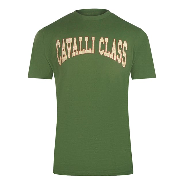 Elevate your casual wardrobe with the Cavalli Class Varsity Logo Military Green T-Shirt, designed for men who appreciate style and comfort. Crafted in a rich military green shade, this t-shirt features the iconic Cavalli Class varsity logo, adding a bold, sporty edge to your look. Made from high-quality materials, it ensures a soft feel and lasting durability, perfect for everyday wear. Whether paired with jeans or layered under a jacket, this versatile piece brings effortless sophistication to your outfit, making it a must-have addition for those who value both fashion and function. Made In Bangladesh, 100% Cotton