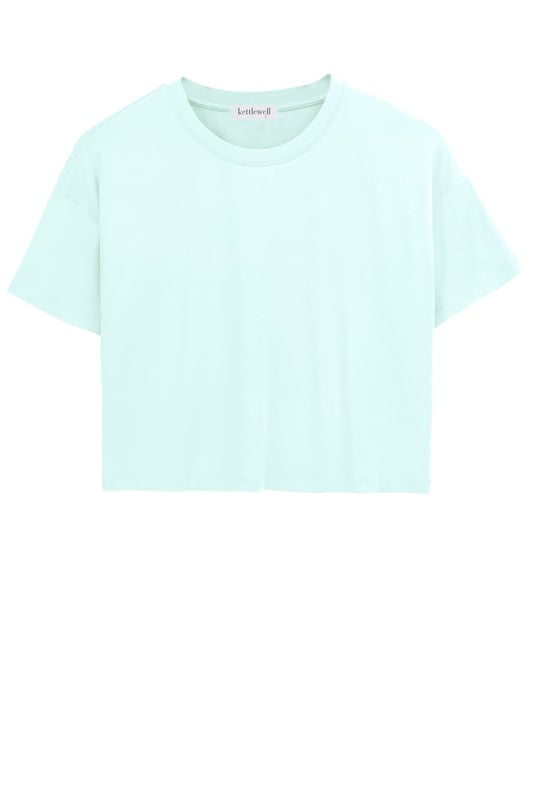 Our new boxy tee is a summer wardrobe essential. This is a looser fit, crew neck top with dropped shoulder detail.