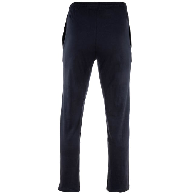 Langer, einfarbiger Pyjama für Herren von der Marke HOM. Oberteil im Hemdenstil und lange Hose mit Kordelzug. Angenehmes Tragegefühl dank reiner Baumwolle.