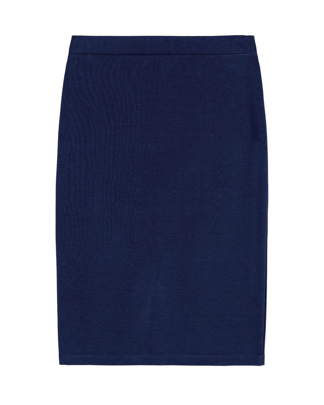 The ultimate versatile staple for endless outfit options; pair with our Cotton Rib Shirt for a polished office outfit or add a drapey top for effortless evening glamour.