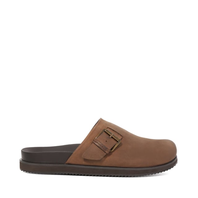 A statement of unmatched comfort, endless style and timeless quality our Baldwin clogs are easy-to-wear and comfortable all year round. Designed with a comfortable footbed this wear-with-everything style features buckle detailing.