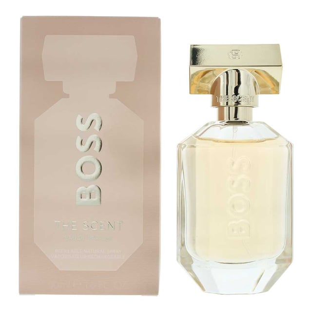 Hugo Boss The Scent For Her Eau de Parfum is an elegant and captivating Floral Fruity fragrance designed for women. Launched in 2016, this fragrance is perfect for the warmer seasons and is best suited for day wear, offering a balanced and sophisticated profile that’s both fresh and feminine. The scent comes housed in a classic sleek bottle that embodies modern sophistication and charm.  

The fragrance opens with a burst of juicy peach and delicate freesia, creating an uplifting and fruity introduction that immediately catches the attention. The heart reveals the exotic, sweet, and slightly leathery aroma of osmanthus, adding depth and complexity to the floral character of the fragrance. The base notes of cacao bring a rich, velvety sweetness that lingers softly, leaving a warm and irresistible trail.  

Top Notes: Peach, Freesia 
Middle Notes: Osmanthus 
Base Notes: Cacao  

How to Apply: 

Spray the fragrance onto pulse points such as your wrists, neck, and behind your ears to maximise scent diffusion. 

Avoid rubbing the fragrance into your skin, as this can alter its structure and reduce its longevity. 

For wrist application, apply after washing your hands to maintain the fragrance’s integrity.