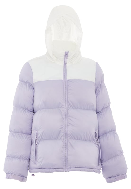 Nu komt kleur in het spel. De gewatteerde pufferjassen van myMo ATHLSR zorgen met hun tweekleurige look voor een winterhighlight. Uitgerust met een capuchon, zijzakken met ritssluiting, verstelbare manchetten en een elastisch trekkoord in de zoom, kan het trendy ontwerp je op een ontspannen manier beschermen tegen lage temperaturen. Het synthetische vulmateriaal isoleert – ook zonder toevoeging van dierlijke producten.  Jas