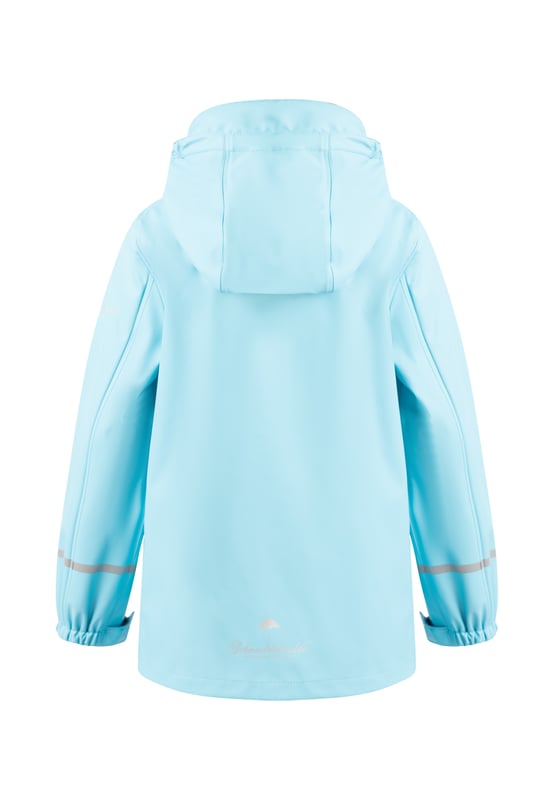 Draußen Spielen und Toben, auch wenn es regnet? Auf jeden Fall! Denn mit der Regenjacke von Schmuddelwedda sind die Kids bestens geschützt. Das hochwertige Außenmaterial ist dank Beschichtung absolut wasserdicht und auch die Nähte sind so fest versiegelt, dass keine Nässe durchkommt. Darunter sorgt ein weiches Jersey-Melange-Futter für viel Tragekomfort. Schutz und Sicherheit verleihen die lichtreflektierenden Streifen an den Ärmeln sowie die Kapuze, während die Logo-Prints und die Druckknöpfe in Blümchenoptik besonders bei den Mädels hoch im Kurs stehen.  Regenjacke