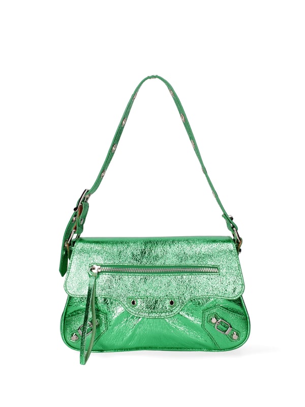 Roberta Rossi Bolsa de hombro Mujer Bolso bandolera para mujer. El cierre es con botón magnético. Los bolsillos internos son uno con cremallera. Los bolsillos externos son uno delantero con cremallera y otro trasero con cremallera. La bandolera es ajustable y extraíble en piel. El mango es de cuero. Hay un compartimento interno. El material exterior es piel auténtica laminada. Internamente está forrado en tejido 70% algodón - 30% seda. Medidas: 28x15x5 cm. Hecho en Italia