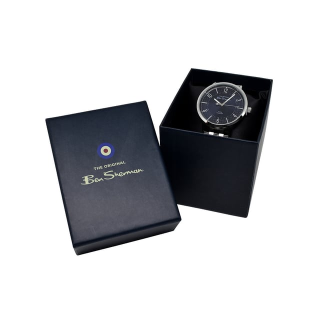 Ben Sherman WB041TRG - Damenuhr Quarz aus Edelstahl• Material: Edelstahl• Glas: Mineral• Armband: Leder• Farbe: Silber• Wasserbeständigkeit: 0 m (0 ATM)• Gehäusegröße: 43 mm