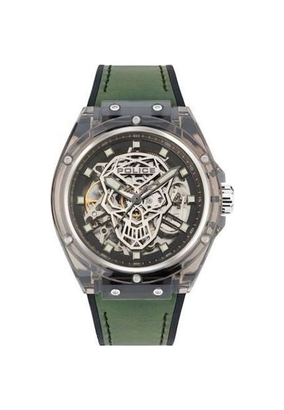 Police PEWGR1592406 - Herrenuhr Quarz aus Harz• Material: Harz• Glas: Mineral• Armband: Silikon• Farbe: Rote• Wasserbeständigkeit: 0 m (0 ATM)• Gehäusegröße: 44 mm