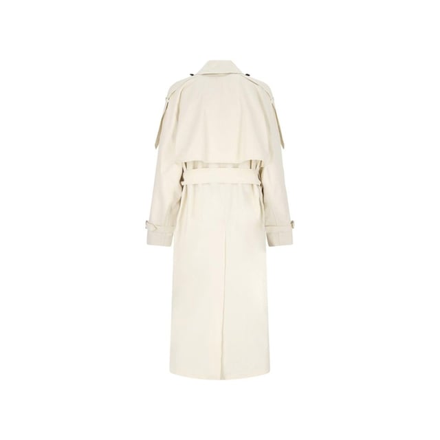 Gabardina de algodón Burberry - Composición: 100% Algodón - Mangas largas - Dos bolsillos laterales - Una abertura en la espalda - Cruzado - Cuello clásico - Bajo recto - Lavado a máquina (delicado) - Cinturón ajustable en la cintura - Tira de botones ajustable - Hecho en Italia - Género: MUJER -