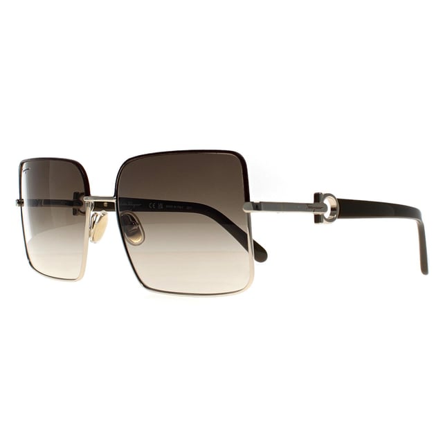 Salvatore Ferragamo Square Womens Gold Brown Gradient SF302SL  Sunglasses offer a perfect blend of luxury and sophistication, featuring a timeless, elegant design with high-quality materials. Crafted for those with refined taste, these sunglasses boast a sleek, comfortable fit and superior UV protection, making them a stylish yet practical choice for any occasion.