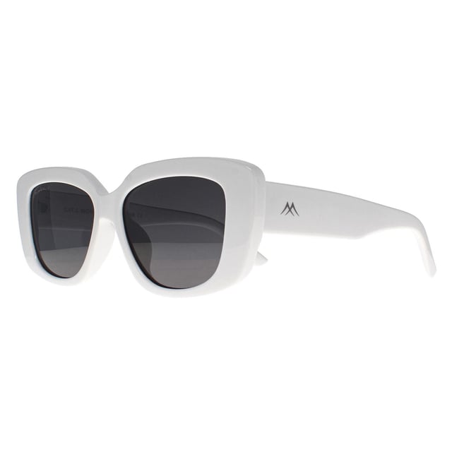 Montana Rectangle Womens White Smoke Grey Polarized MP56 Montana Rectangle Womens White Smoke Grey Polarized MP56 Sunglasses are the pinnacle of contemporary style and cutting edge eyewear technology. Meticulously crafted with precision and flair, these sunglasses showcase a sleek and modern design that effortlessly elevates your fashion game. The MP56 boasts a lightweight yet durable frame, providing optimal comfort for all day wear. The high quality lenses are not only polarized for superior glare reduction but also offer comprehensive UV protection, ensuring your eyes remain shielded from the sun's harmful rays.
