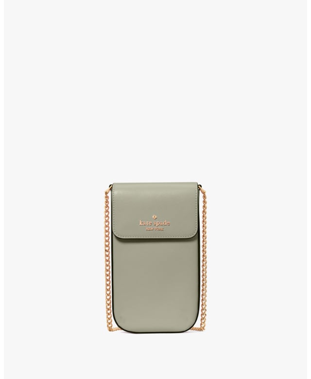 Our Crossbodies Are Perfect If You Want To Carry Your Important Things Without All The Bulk. Plus, Your Hands Are Free To Keep Up With All Your Group Texts And Grip That Vanilla Latte., Madison Saffiano Leather North South Flap Phone Crossbody, Fits Largest Iphone, 2 Cc Slots,  Length: 2.50 Cm,  Width: 10.00 Cm,  Height: 17.70 Cm