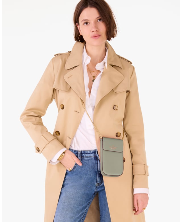 Our Crossbodies Are Perfect If You Want To Carry Your Important Things Without All The Bulk. Plus, Your Hands Are Free To Keep Up With All Your Group Texts And Grip That Vanilla Latte., Madison Saffiano Leather North South Flap Phone Crossbody, Fits Largest Iphone, 2 Cc Slots,  Length: 2.50 Cm,  Width: 10.00 Cm,  Height: 17.70 Cm