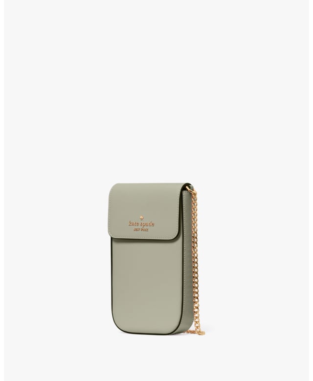 Our Crossbodies Are Perfect If You Want To Carry Your Important Things Without All The Bulk. Plus, Your Hands Are Free To Keep Up With All Your Group Texts And Grip That Vanilla Latte., Madison Saffiano Leather North South Flap Phone Crossbody, Fits Largest Iphone, 2 Cc Slots,  Length: 2.50 Cm,  Width: 10.00 Cm,  Height: 17.70 Cm