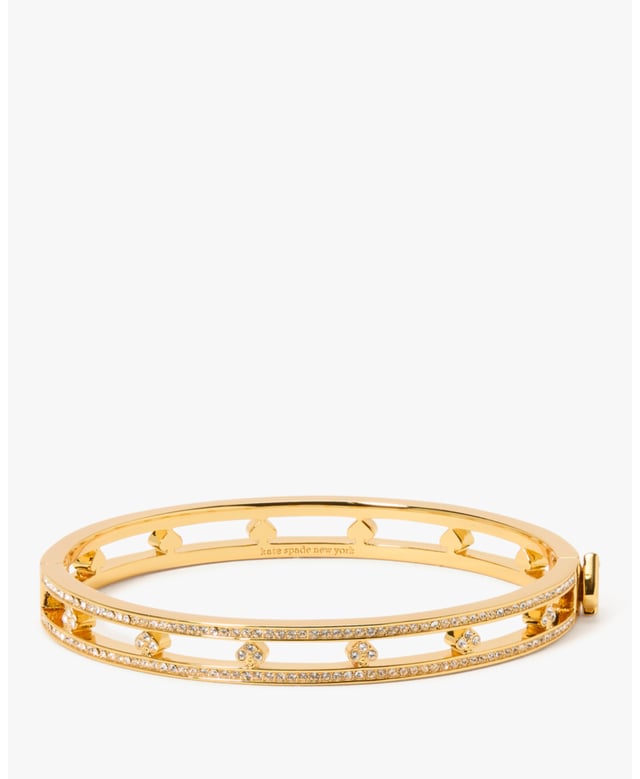 Cut To The Chase Pave Spade Hinge Bangle, Pave Spade Hinge Bangle