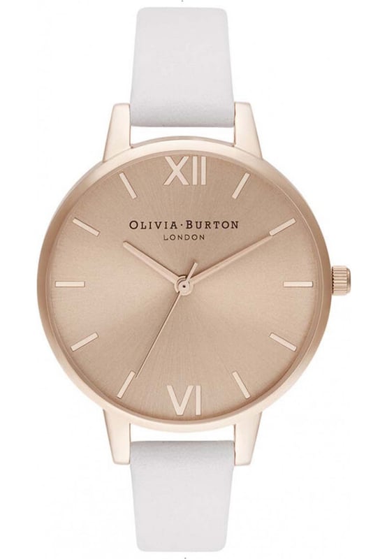 Olivia Burton OB16DE08 - Damenuhr Quarz aus Edelstahl• Material: Edelstahl• Glas: Mineral• Armband: Kunstleder• Farbe: Silber• Wasserbeständigkeit: 10 m (1 ATM)• Gehäusegröße: 34 mm