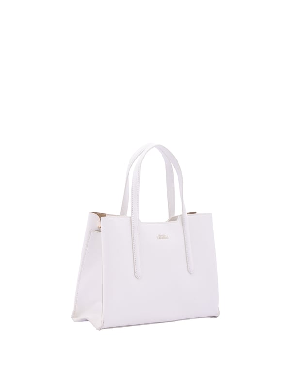 Bolso de mujer. El cierre es con cremallera. Los bolsillos internos son uno con cremallera. Los bolsillos externos están ausentes. La correa para el hombro es ajustable y extraíble. El mango es de ecopiel. Hay tres compartimentos internos. El material exterior es ecopiel. Internamente está forrado en poliéster. Medidas: 23x32x11 cm. Producto de moda