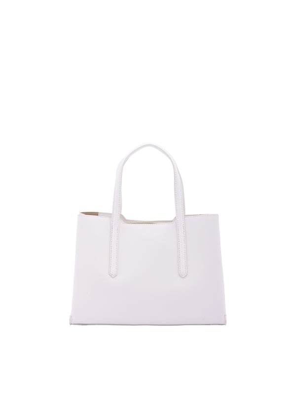 Bolso de mujer. El cierre es con cremallera. Los bolsillos internos son uno con cremallera. Los bolsillos externos están ausentes. La correa para el hombro es ajustable y extraíble. El mango es de ecopiel. Hay tres compartimentos internos. El material exterior es ecopiel. Internamente está forrado en poliéster. Medidas: 23x32x11 cm. Producto de moda