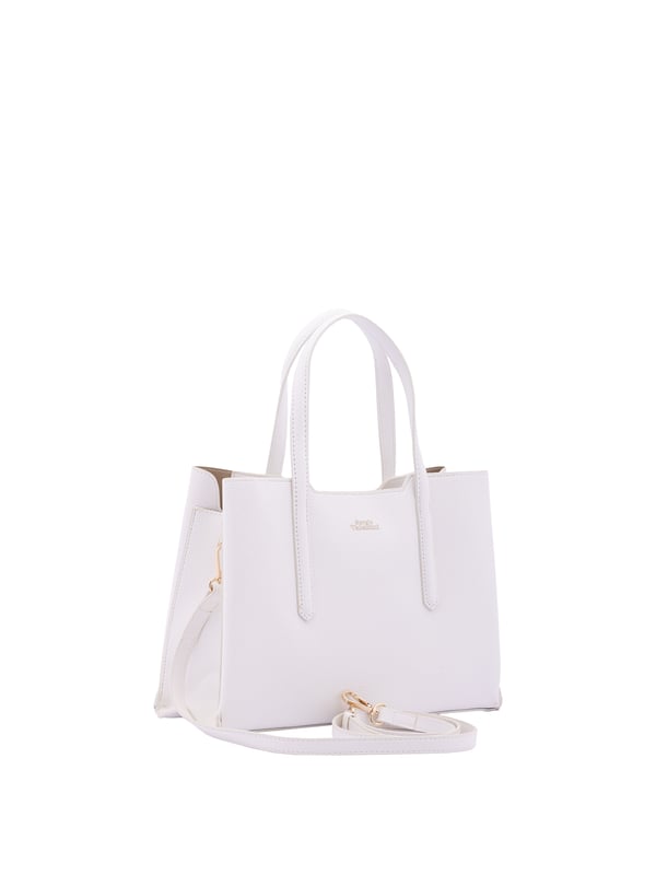 Bolso de mujer. El cierre es con cremallera. Los bolsillos internos son uno con cremallera. Los bolsillos externos están ausentes. La correa para el hombro es ajustable y extraíble. El mango es de ecopiel. Hay tres compartimentos internos. El material exterior es ecopiel. Internamente está forrado en poliéster. Medidas: 23x32x11 cm. Producto de moda