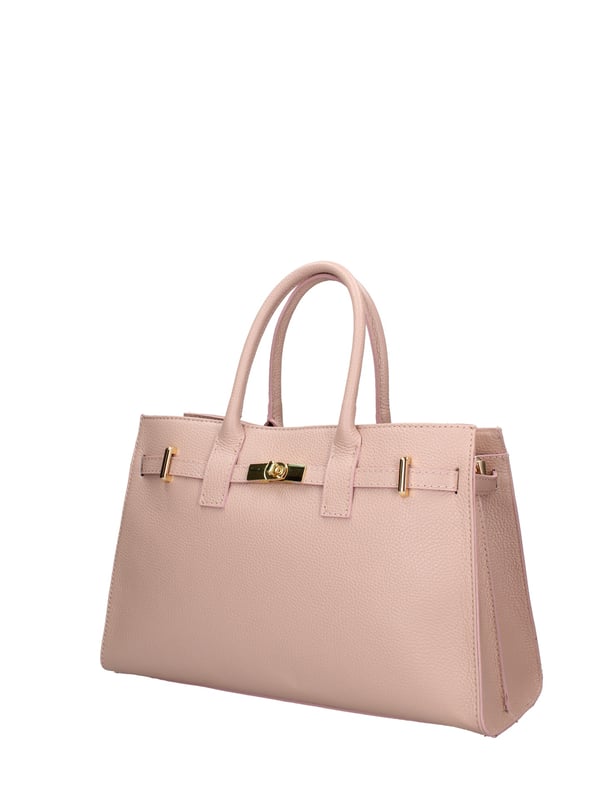 Bolso de mano mujer Hecho en Italia - Modelo Zelia Ultra - 100% cuero - 37.5 x 24.0 x 14.0 cm