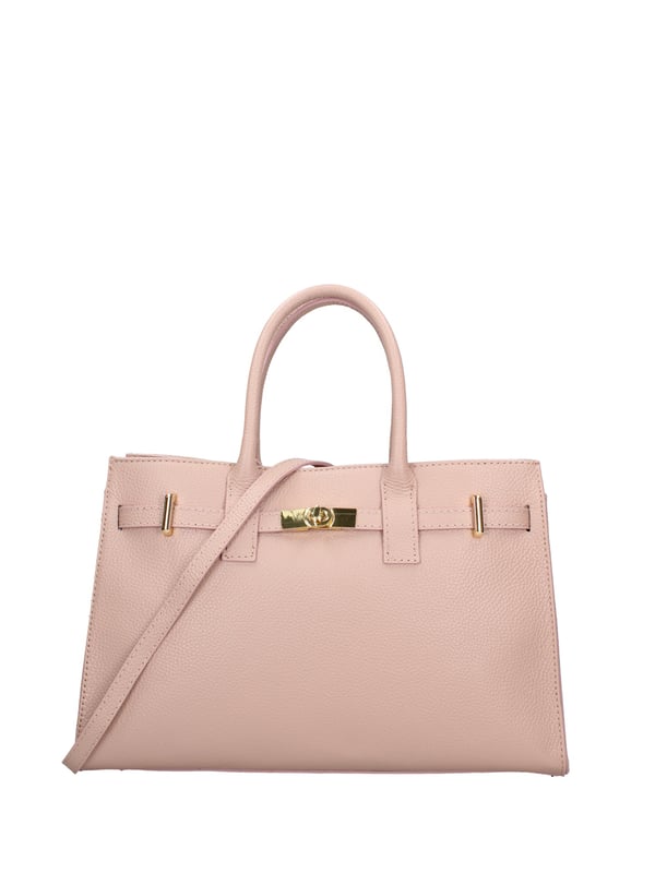 Bolso de mano mujer Hecho en Italia - Modelo Zelia Ultra - 100% cuero - 37.5 x 24.0 x 14.0 cm