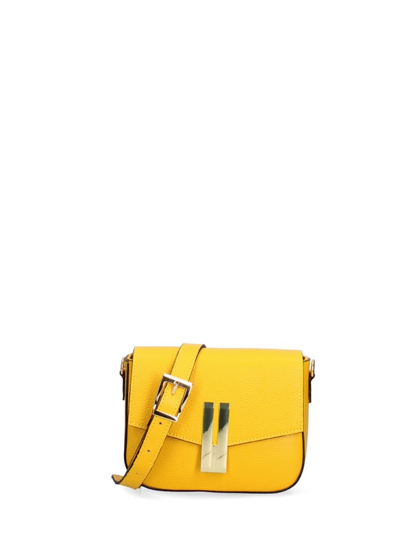 Bolso bandolera de mujer Hecho en Italia - Modelo Lumira Prime - 100% cuero - 21.0 x 13.0 x 6.0 cm