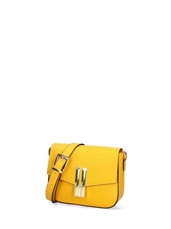 Bolso bandolera de mujer Hecho en Italia - Modelo Lumira Prime - 100% cuero - 21.0 x 13.0 x 6.0 cm