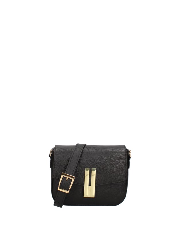 Damen Umhängetasche Made in Italy - Modell Lumira Prime - 100% Leder - 21.0 x 13.0 x 6.0 cm