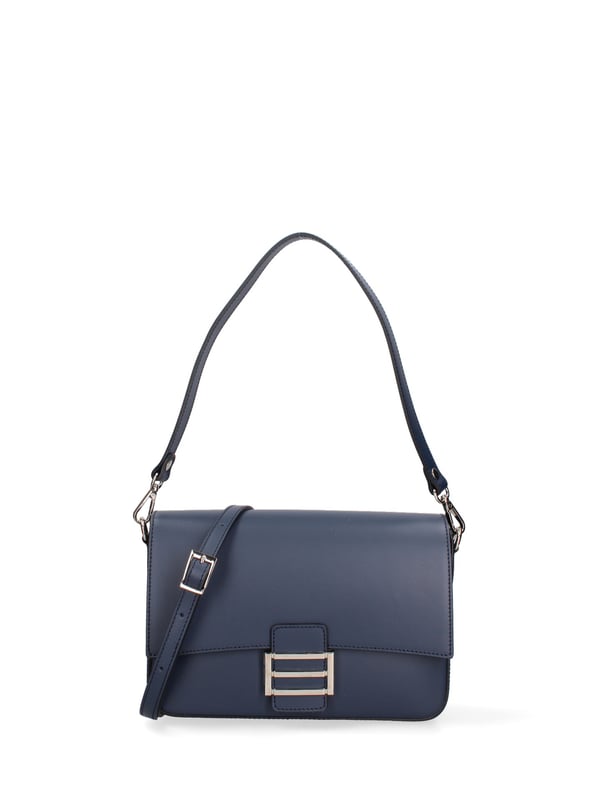**Damen Umhängetasche Made in Italy - Modell Morea Nova - 100% Leder** - 25.0 x 17.0 x 7.0 cm
