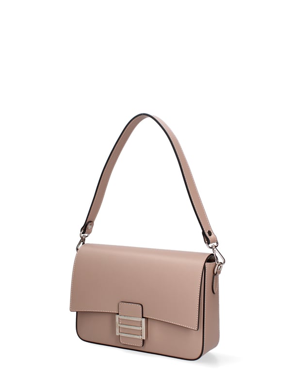 Bolso bandolera de mujer Hecho en Italia - Modelo Morea Nova - 100% piel - 25.0 x 17.0 x 7.0 cm