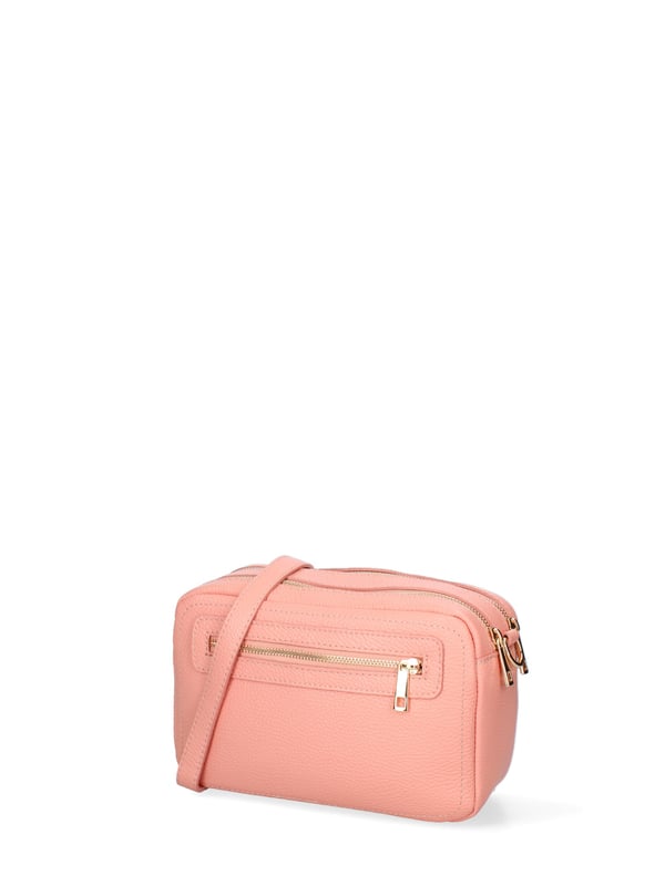 Bolso bandolera de mujer Hecho en Italia - Modelo Lumena Chic - 100% piel - 24.0 x 16.0 x 10.0 cm