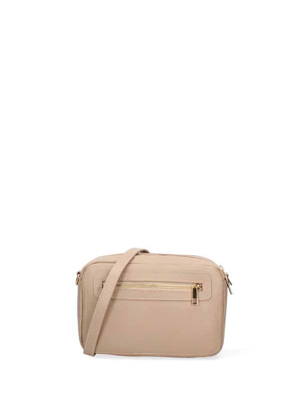 Damen Umhängetasche Made in Italy - Modell Lumena Chic - 100% Leder - 24.0 x 16.0 x 10.0 cm
