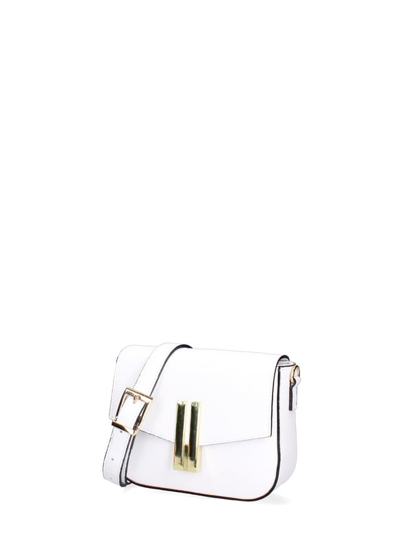 Damen Umhängetasche Made in Italy - Modell Lumira Prime - 100% Leder - 21.0 x 13.0 x 6.0 cm